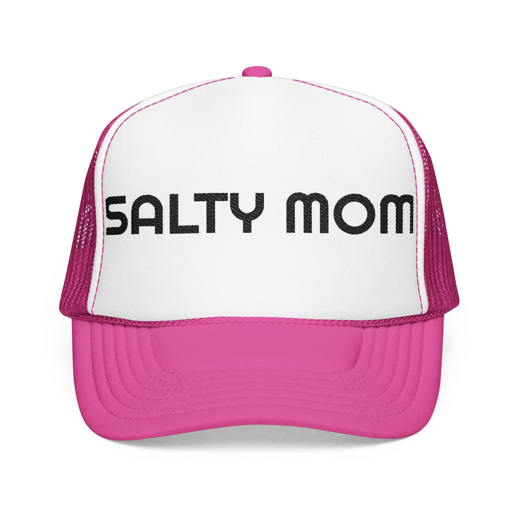 Salty Mom Trucker Hat, Foam Front, Mesh Back, Salt Life, Mom Hat, Beach Hat, Funny Hat, Beach Lover Hat, Girly Hat, Mom Gift, Coastal Gift
