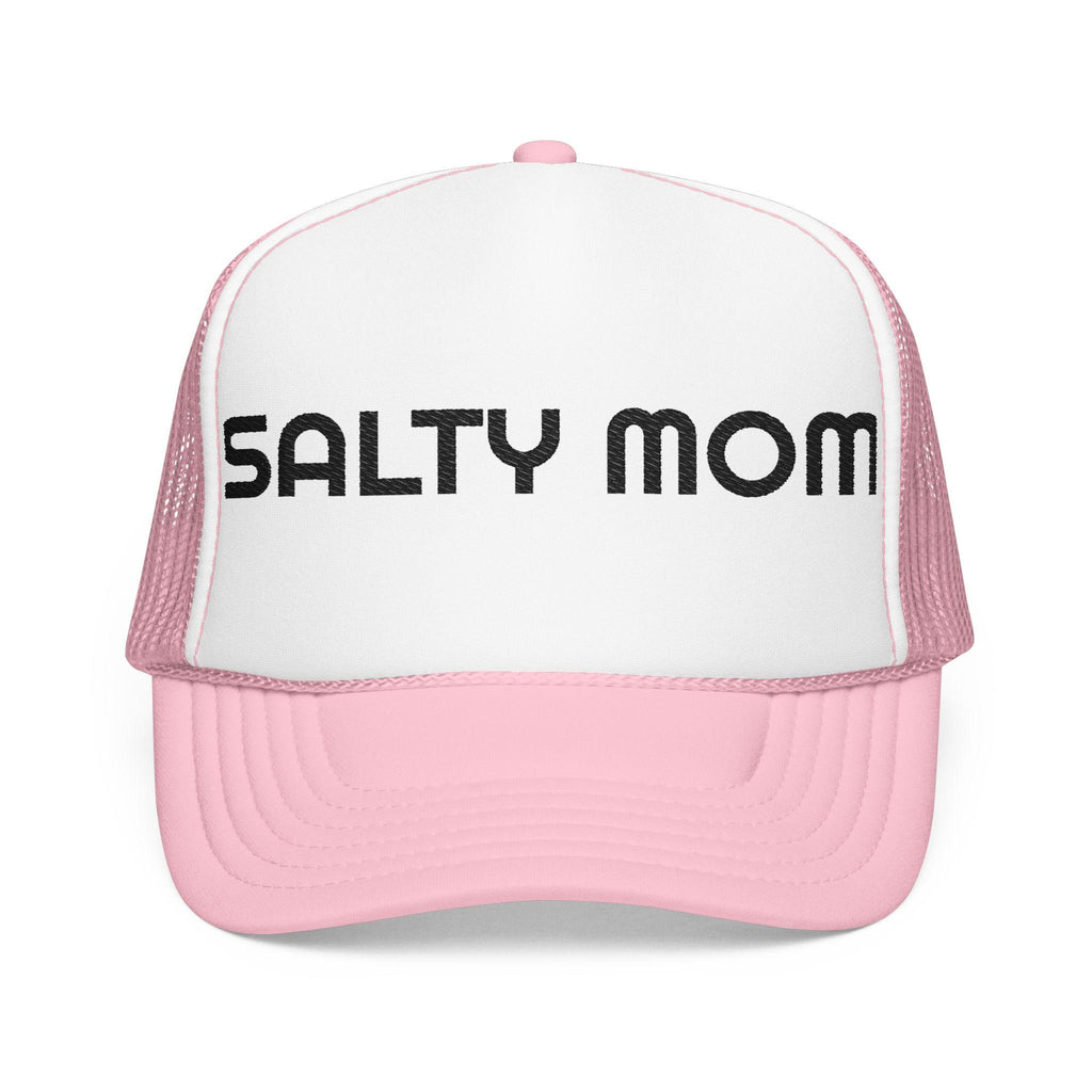 Salty Mom Trucker Hat, Foam Front, Mesh Back, Salt Life, Mom Hat, Beach Hat, Funny Hat, Beach Lover Hat, Girly Hat, Mom Gift, Coastal Gift