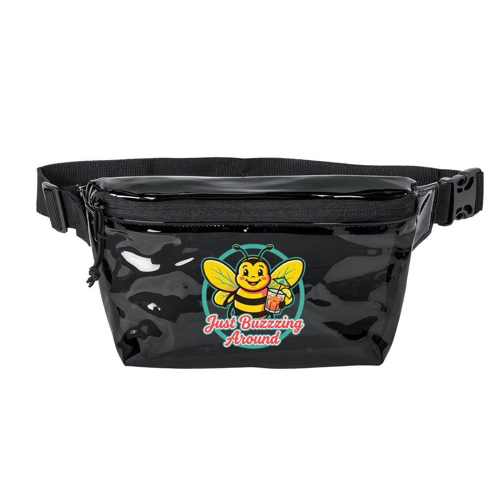 Just Buzzing Around bee design Fanny Pack | Transparent or Black
