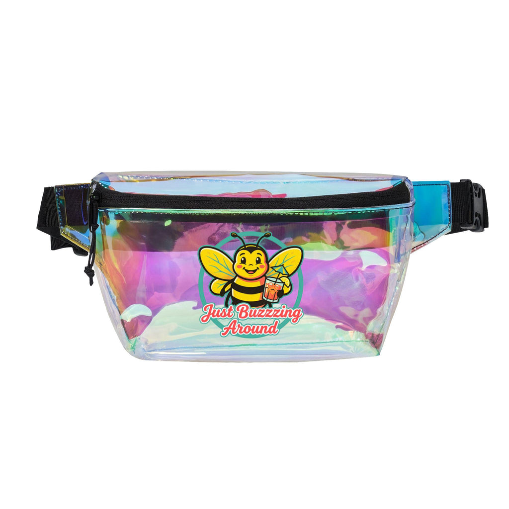 Just Buzzing Around bee design Fanny Pack | Transparent or Black
