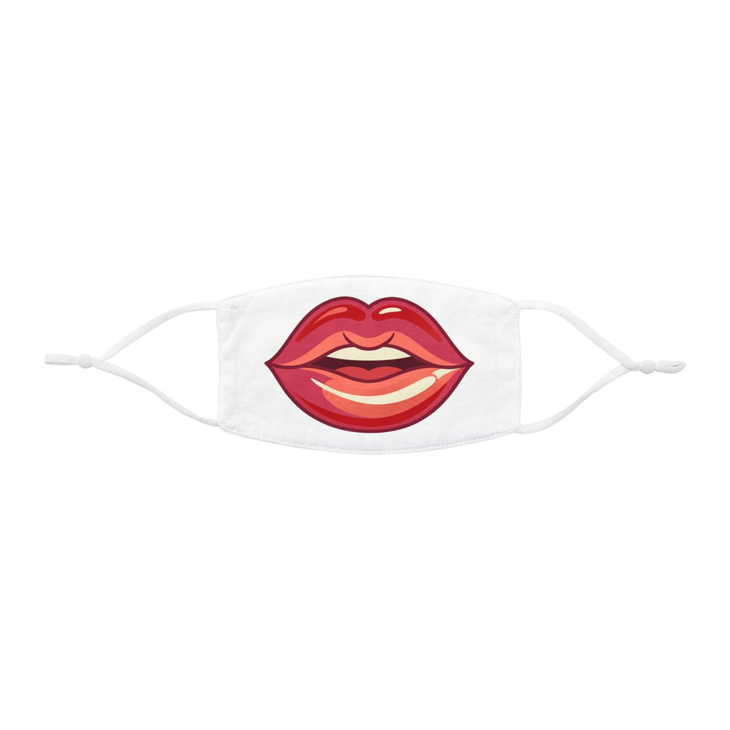Red Lips Illustration Face Mask | Lip Art Cotton-Feel Mask