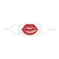 Red Lips Illustration Face Mask | Lip Art Cotton-Feel Mask