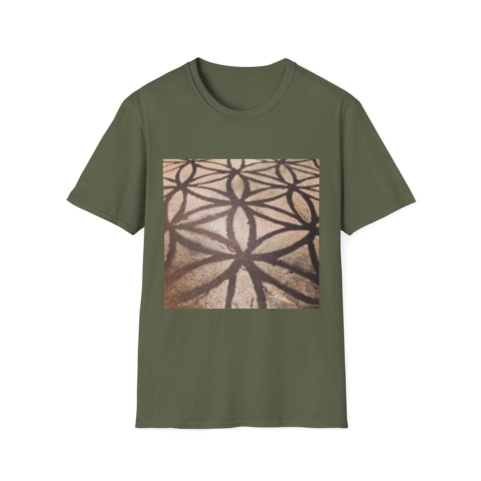 Geometric Flower of Life Design T-Shirt | Sacred Geometry Tee