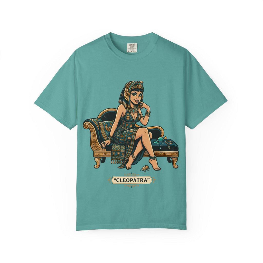 Cleopatra Illustration T-shirt | Vintage Egyptian Pinup, Lounge Artwork