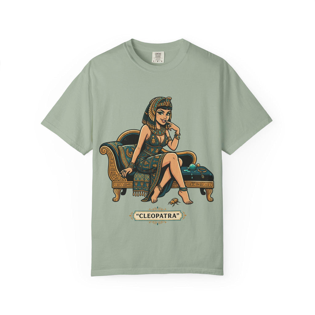 Cleopatra Illustration T-shirt | Vintage Egyptian Pinup, Lounge Artwork