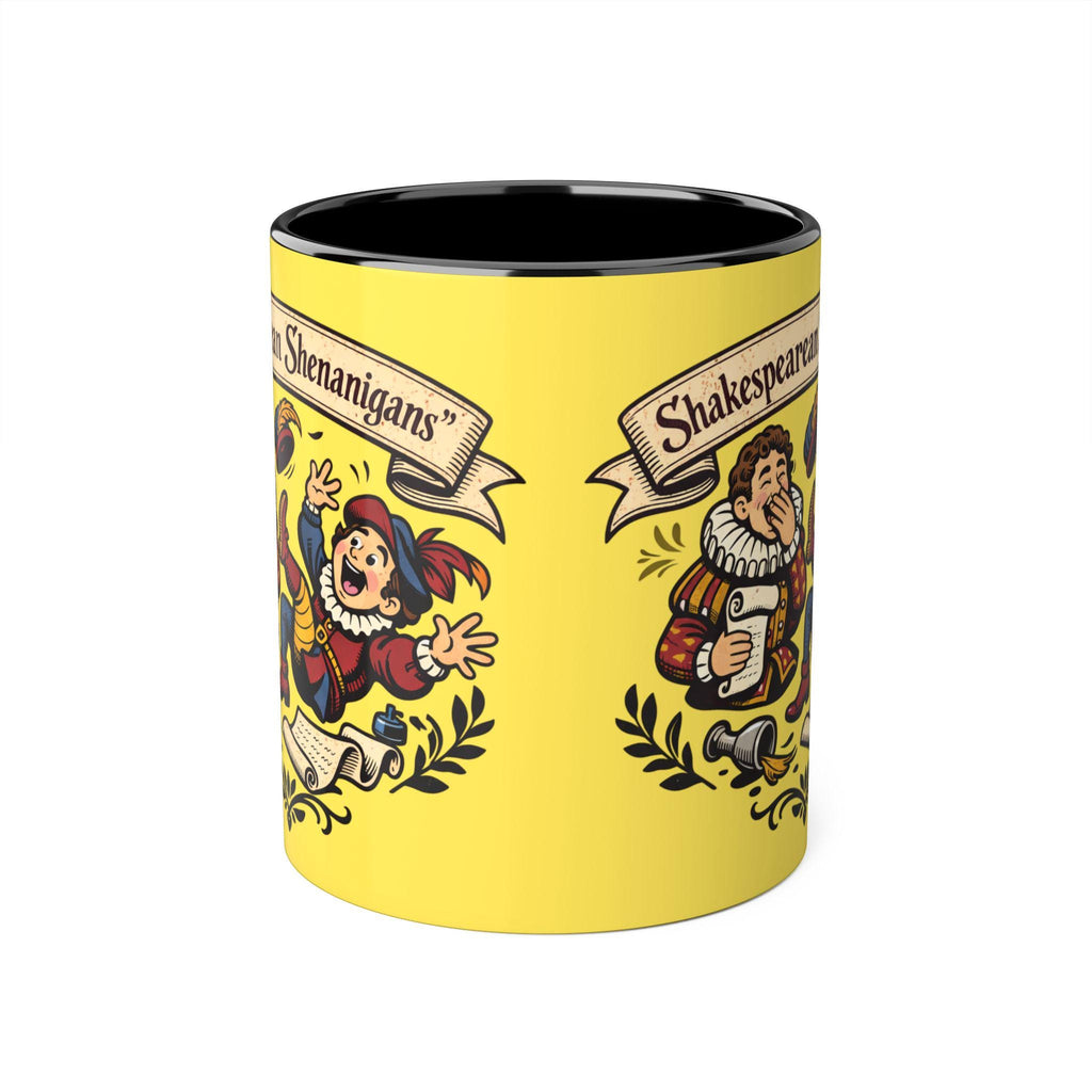 Shakespearean Shenanigans Ceramic Mug, Theatrical Mischief Coffee Cup