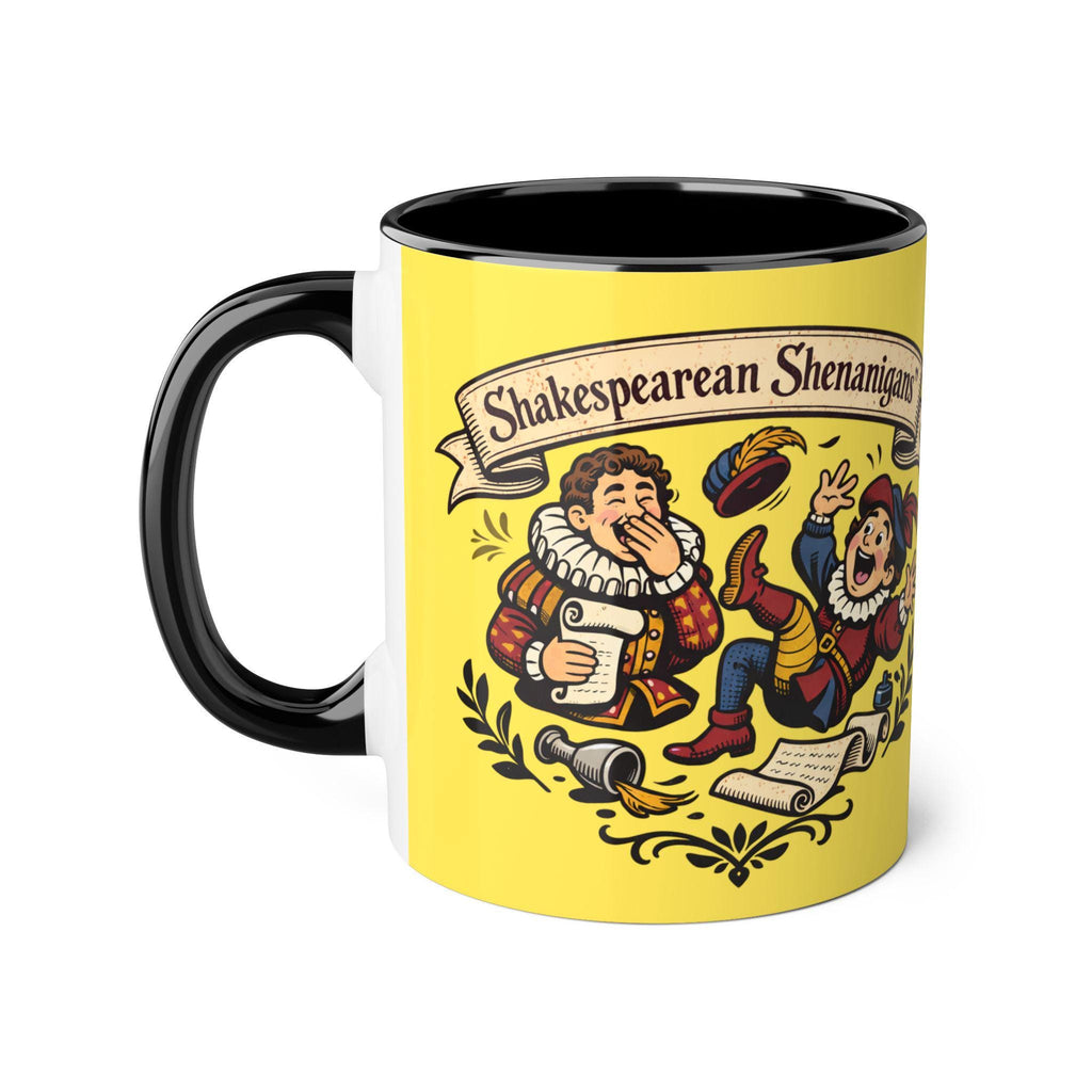 Shakespearean Shenanigans Ceramic Mug, Theatrical Mischief Coffee Cup