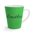 Limitless Script Latte Mug | Inspirational Coffee Cup, Bright Green