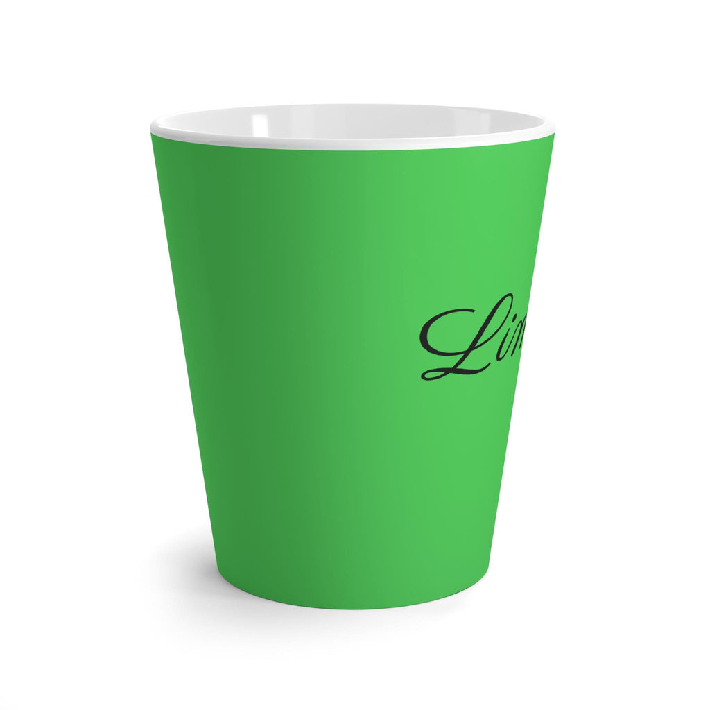 Limitless Script Latte Mug | Inspirational Coffee Cup, Bright Green