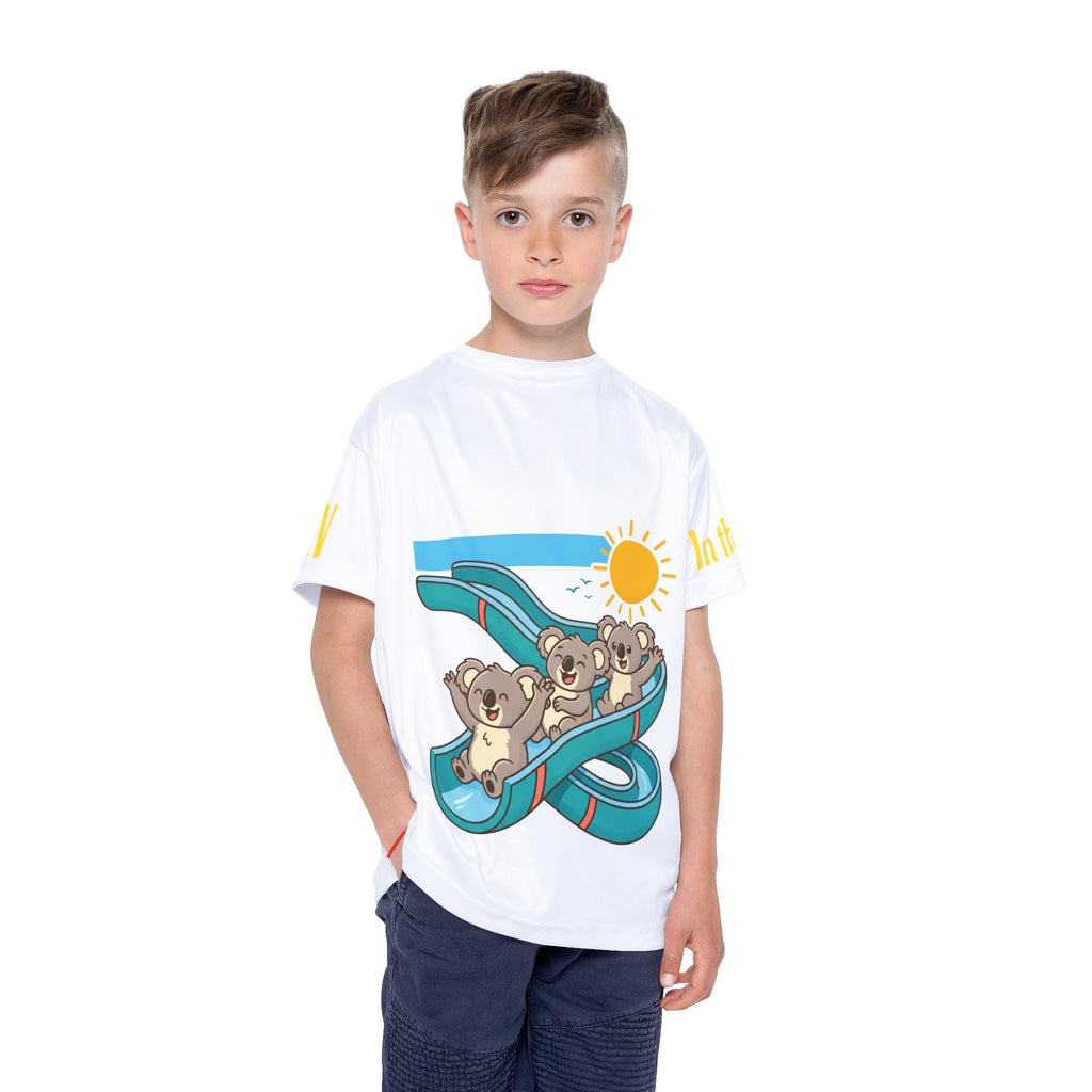 Koala Water Slide Kids Jersey | Summer Animal Tee