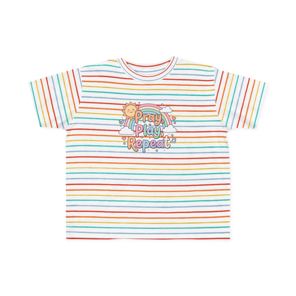 Toddler Tee | Pastel Rainbow Sun Faith Shirt (100% Cotton)