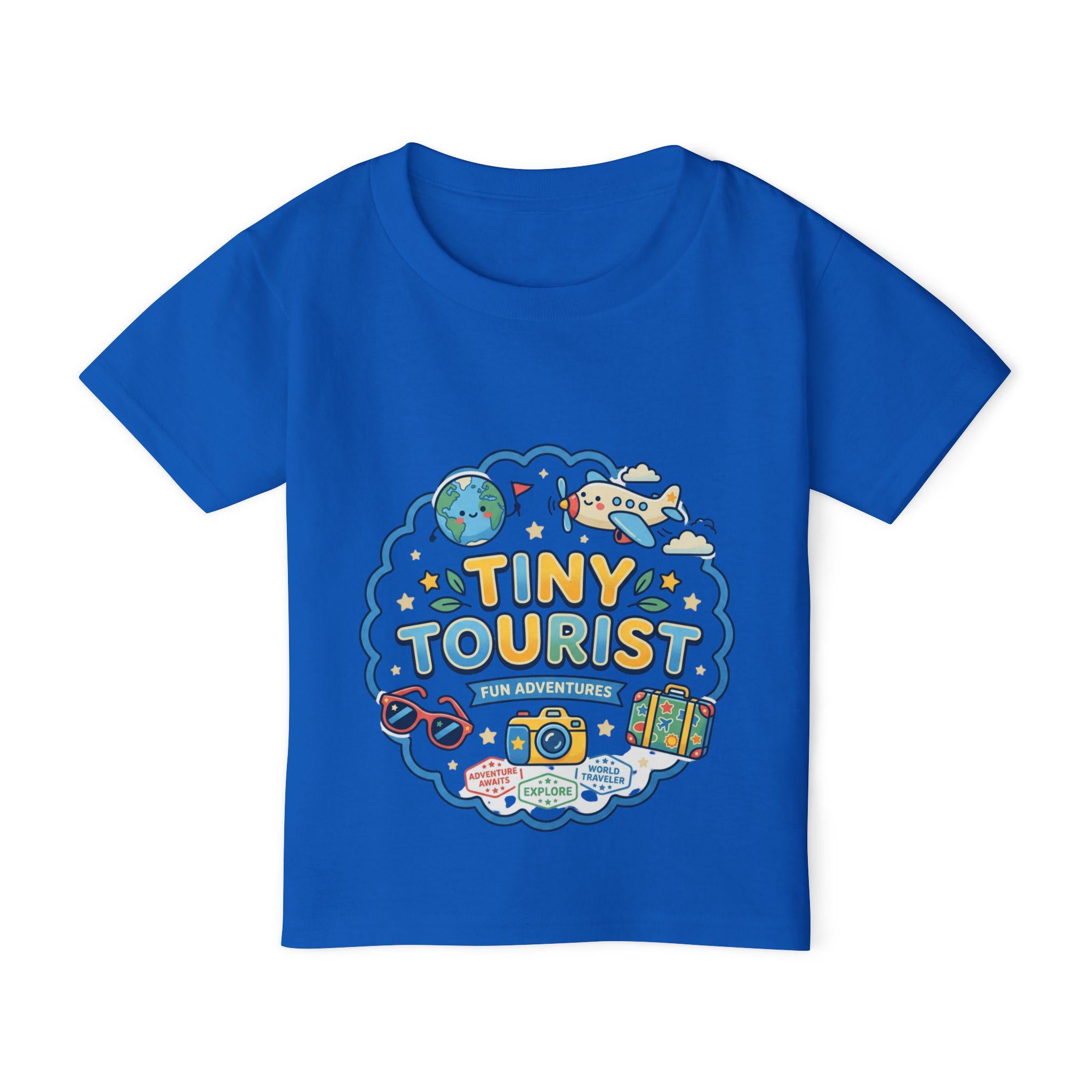 Tiny Tourist Toddler T-Shirt | Kids Travel Shirt, Camera Passport Design