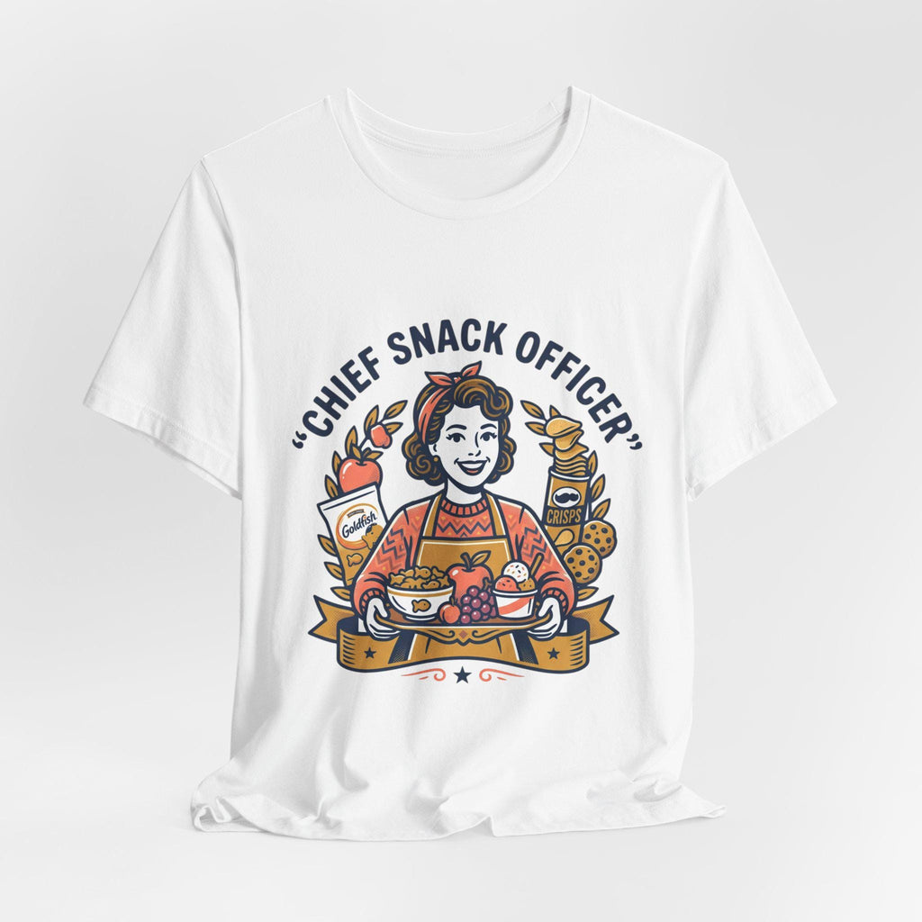 Chief Snack Officer T-Shirt | Retro Food Lover Tee, Snack Illustration