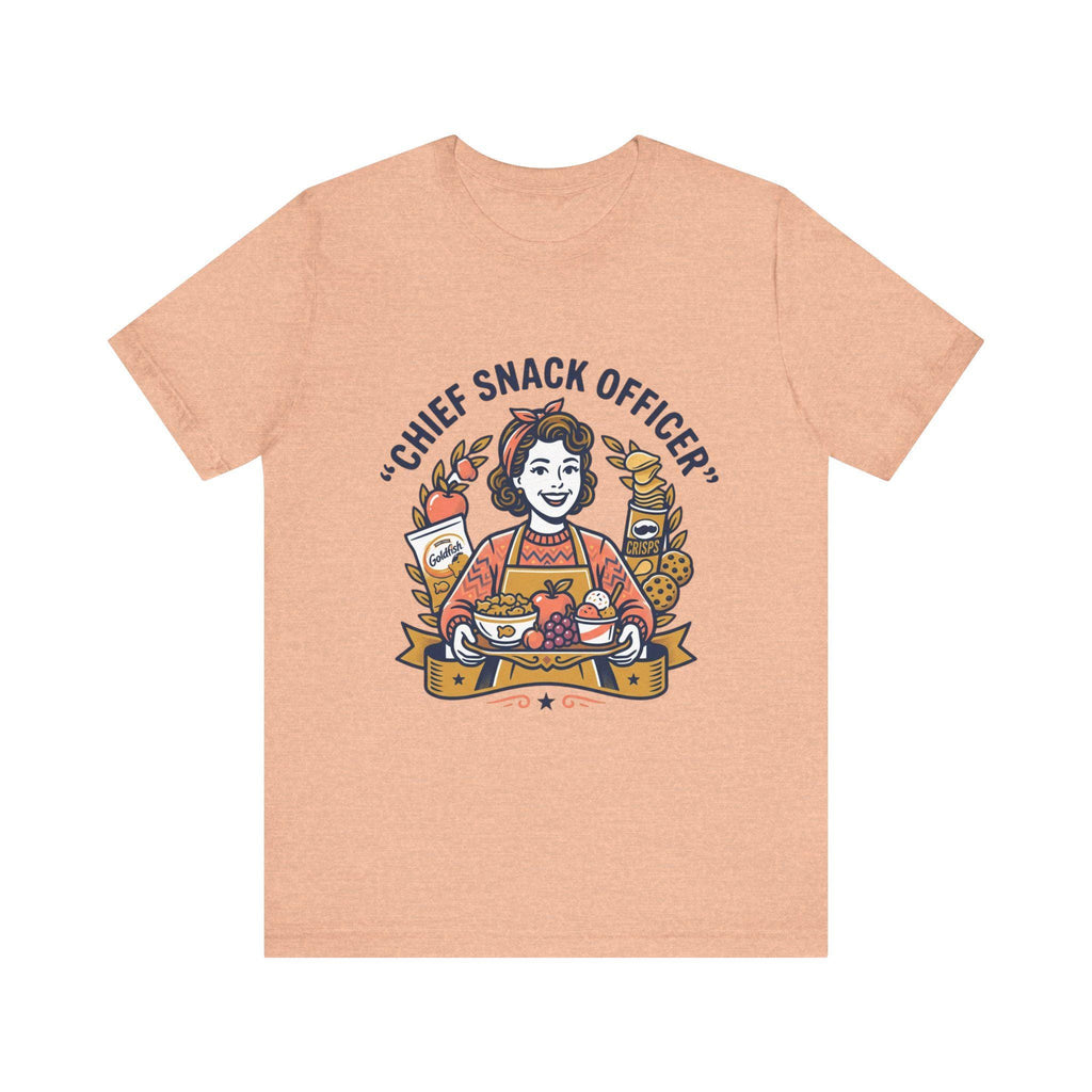 Chief Snack Officer T-Shirt | Retro Food Lover Tee, Snack Illustration