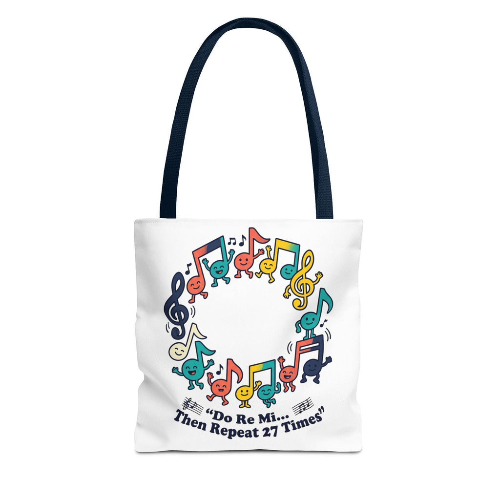 Do Re Mi Circle of Colorful Notes Tote Bag | Music Teacher Humor