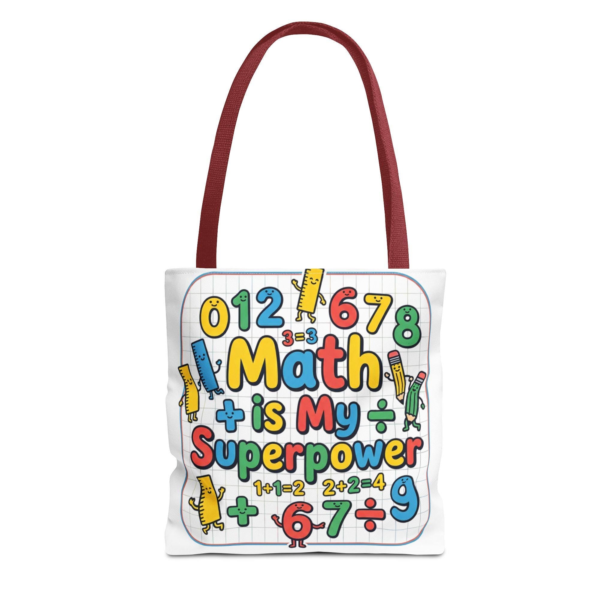 Math Superpower Tote Bag | Teacher School Math Design