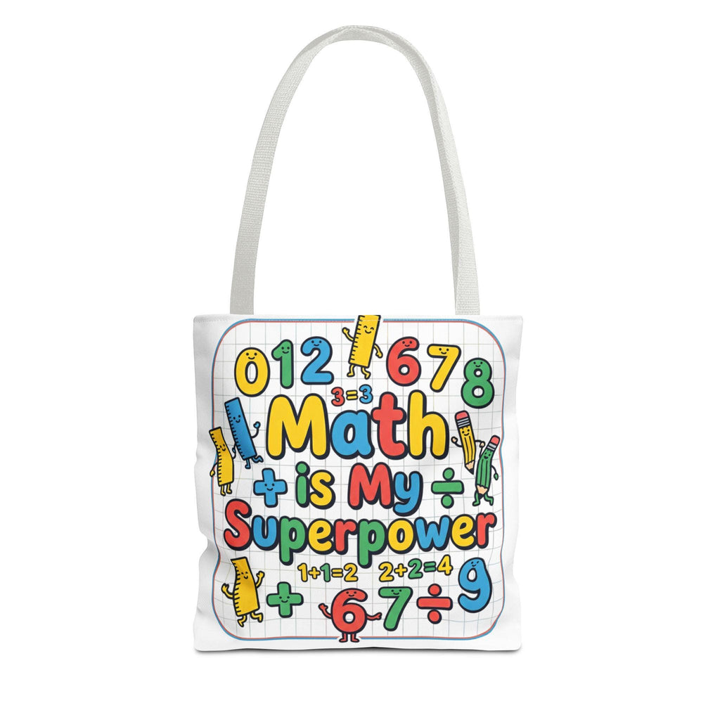 Math Superpower Tote Bag | Teacher School Math Design