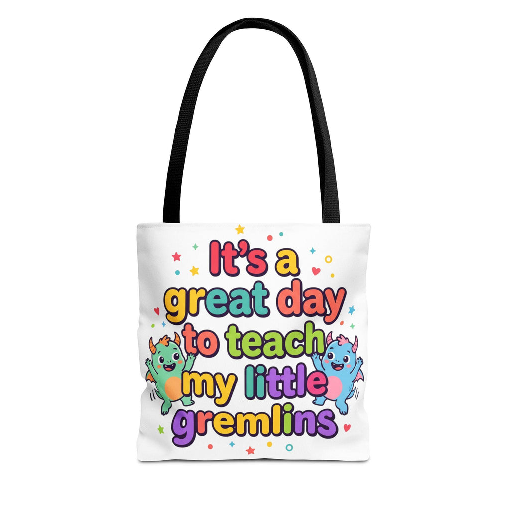 Teacher Tote Bag | "Teach My Little Gremlins" Classroom Design, Polyester Bag