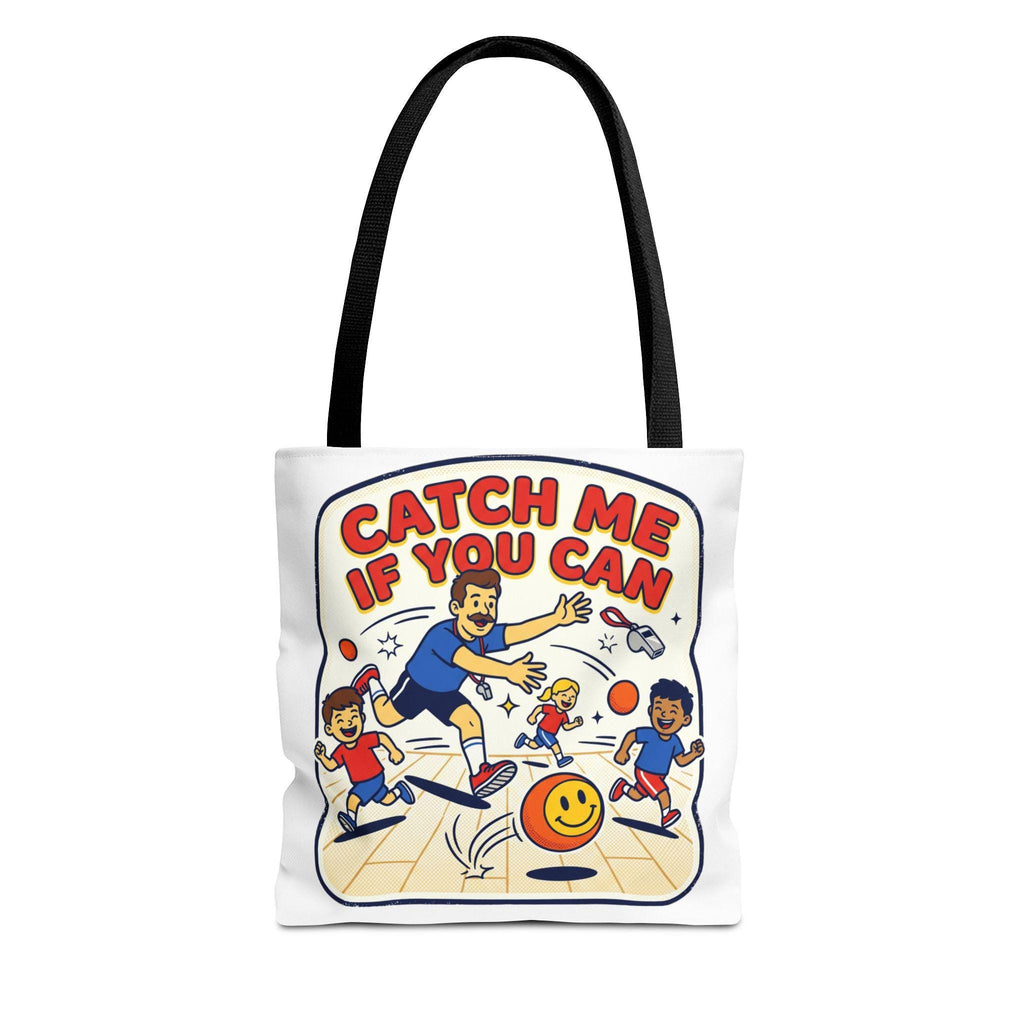 Catch Me If You Can Tote Bag | Retro Bowling Cartoon Design