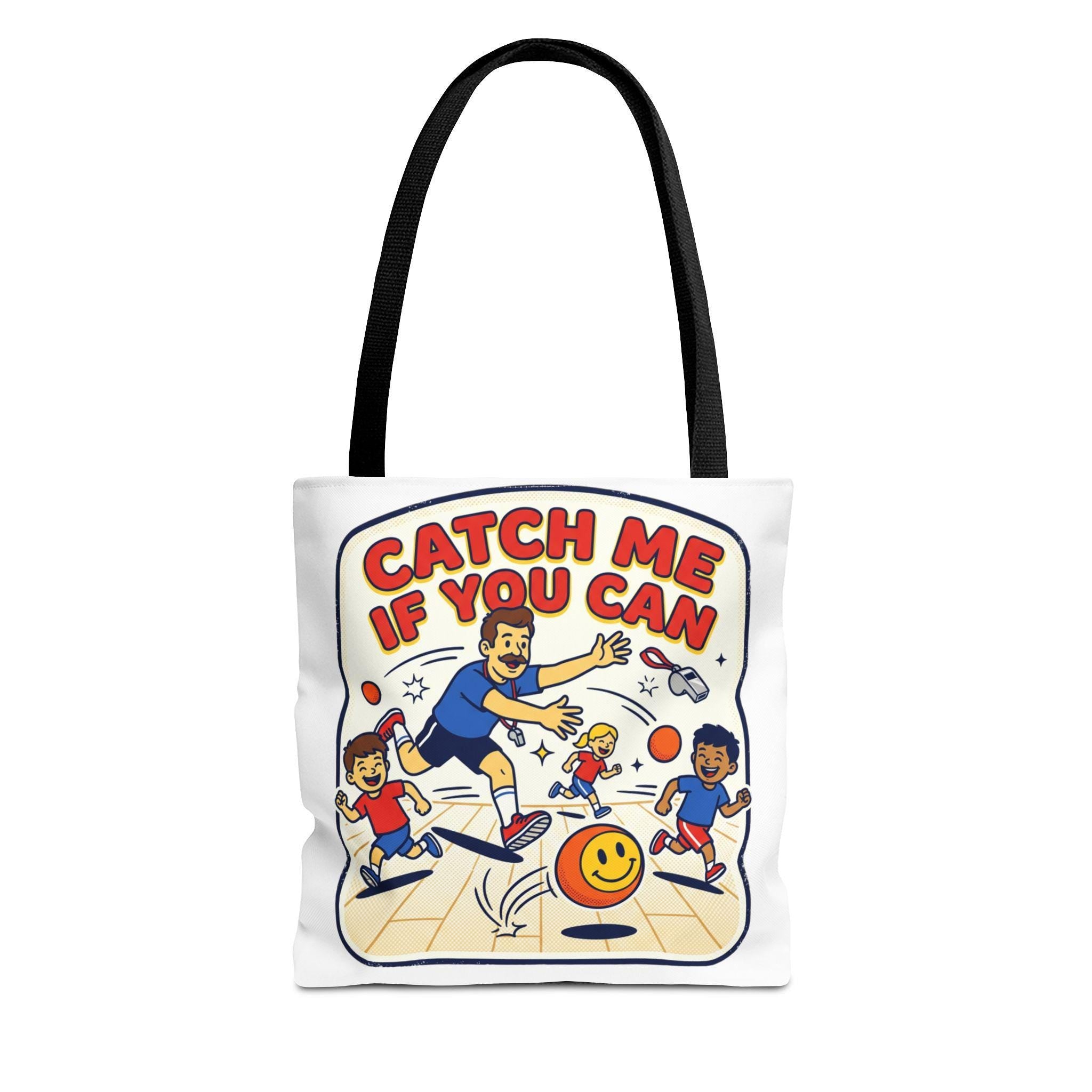 Catch Me If You Can Tote Bag | Retro Bowling Cartoon Design