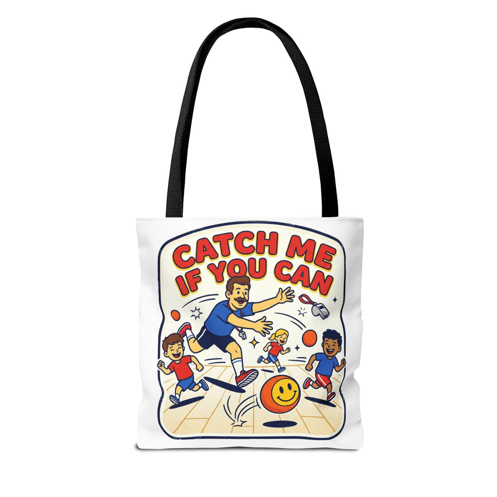 Catch Me If You Can Tote Bag | Retro Bowling Cartoon Design