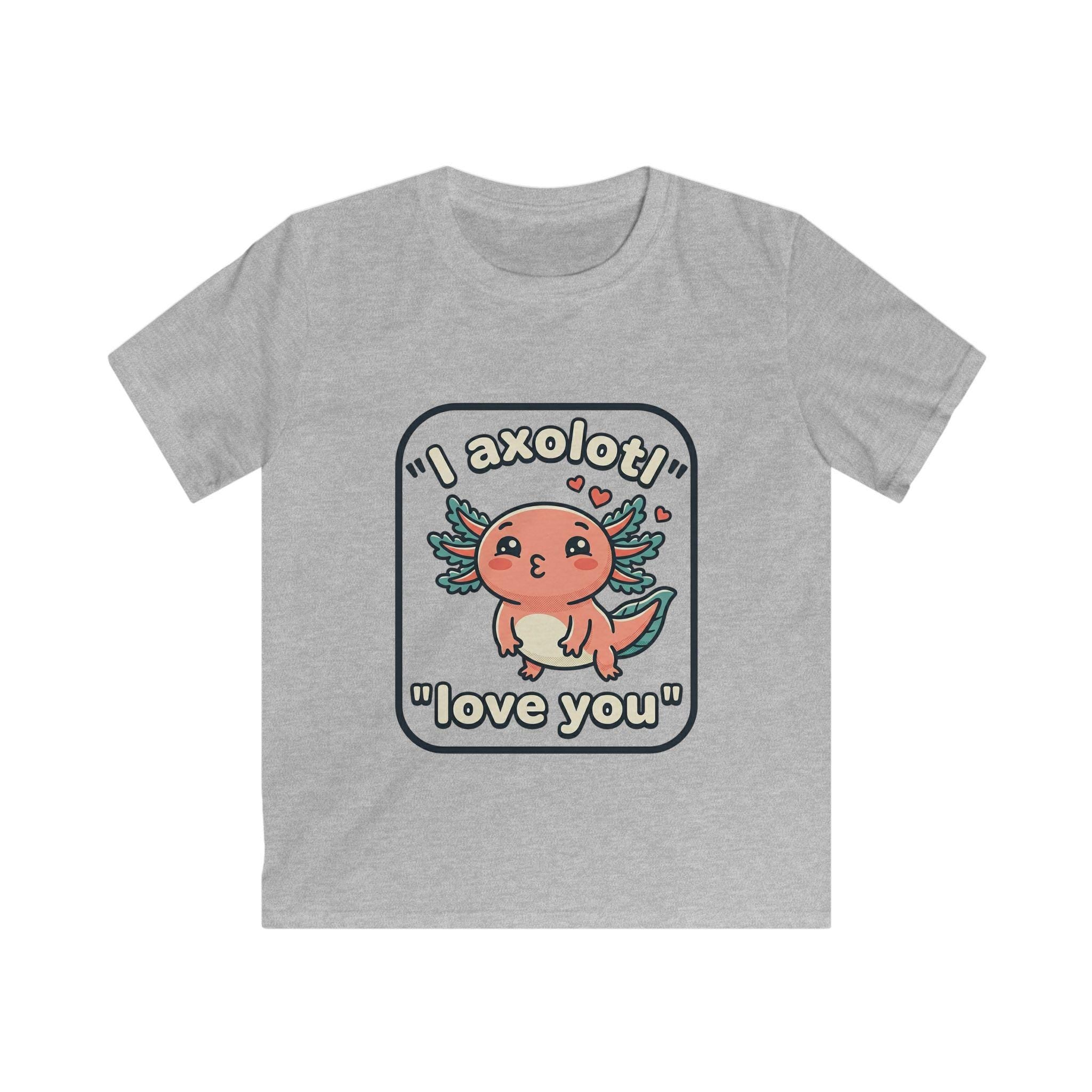 Kids Axolotl Tee | Pink Illustration, Valentine Shirt