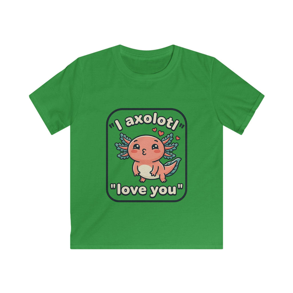 Kids Axolotl Tee | Pink Illustration, Valentine Shirt