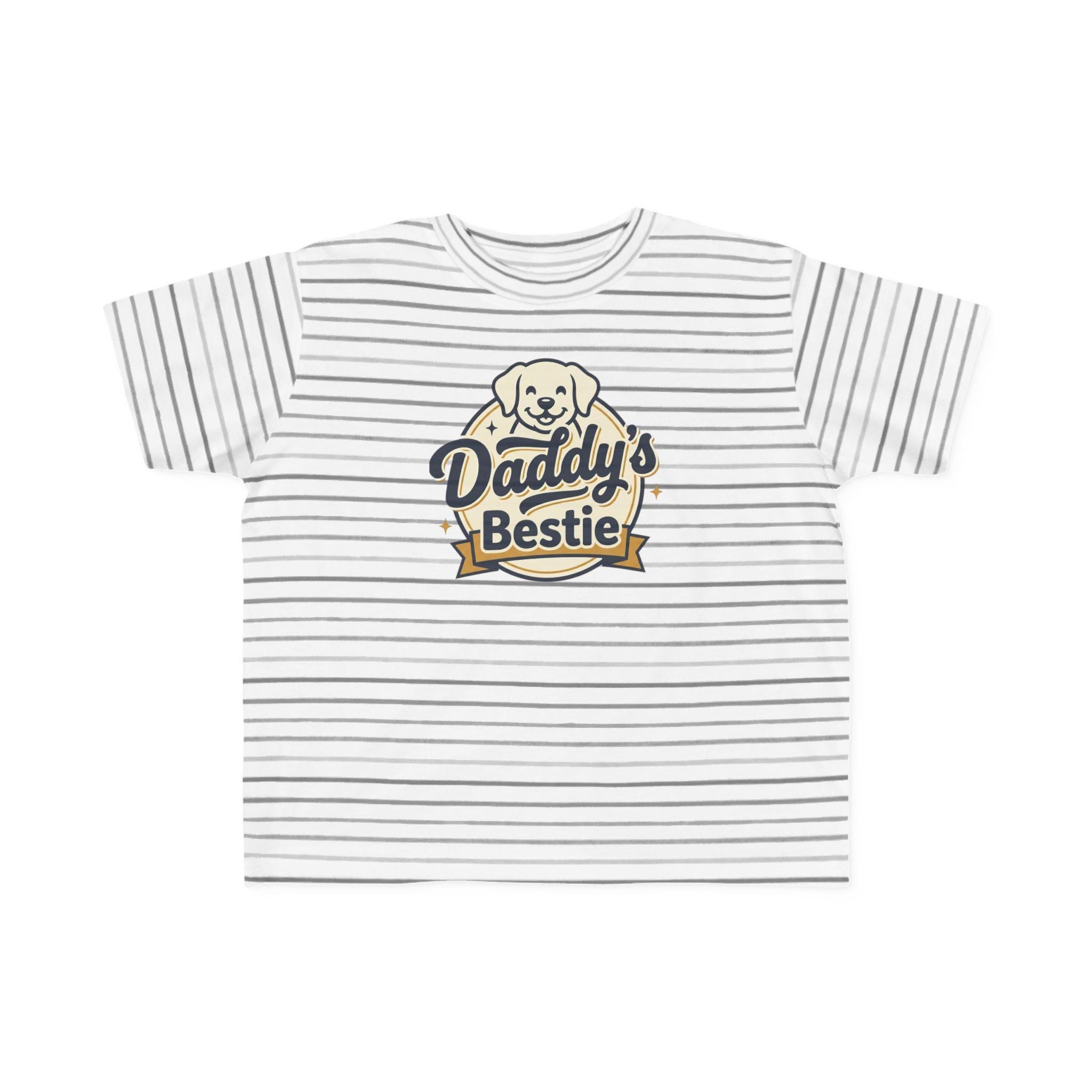Daddy's Bestie Toddler Tee | Puppy Graphic, Kids Shirt