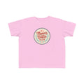 Mama's Bestie & Life toddler tee | retro badge design