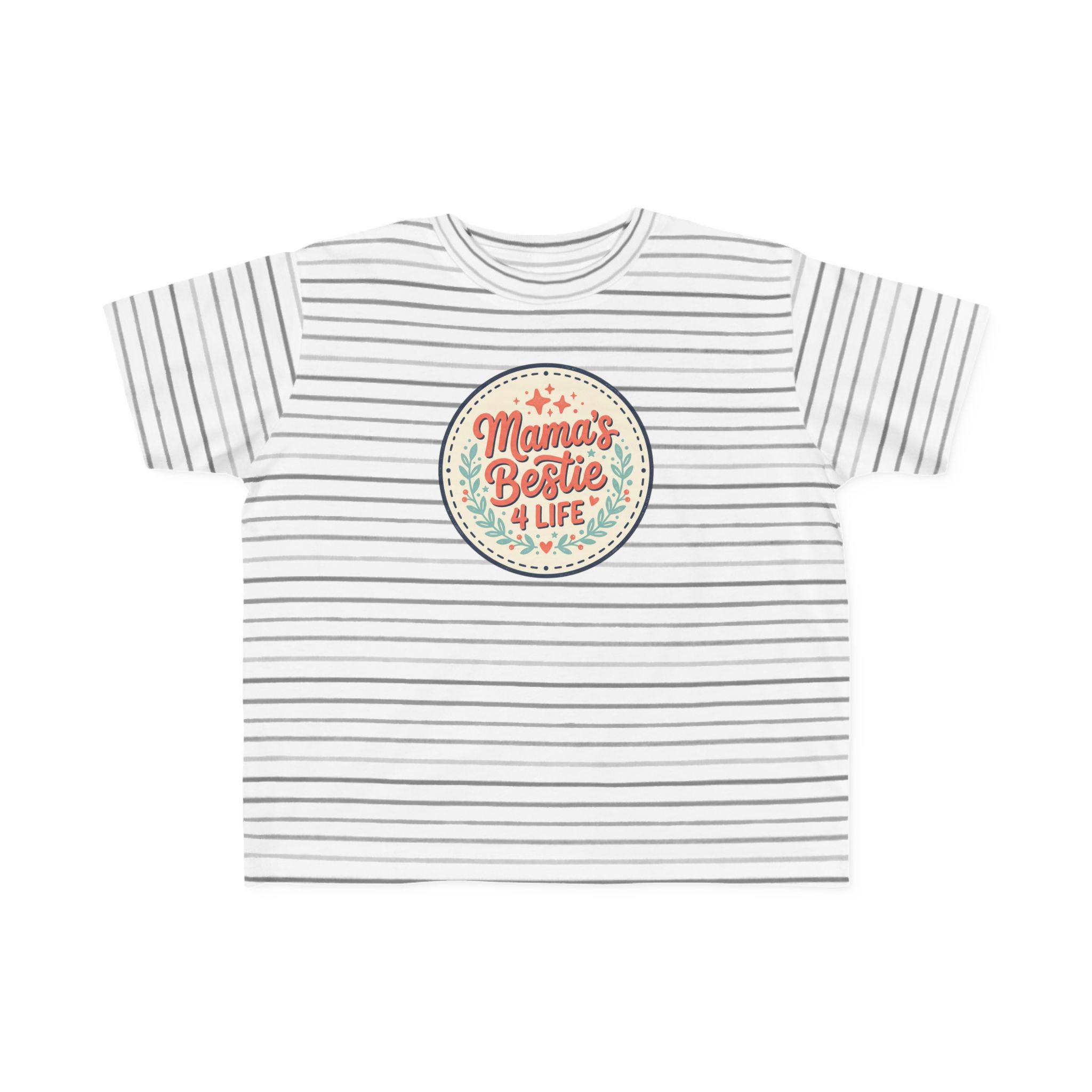 Mama's Bestie & Life toddler tee | retro badge design