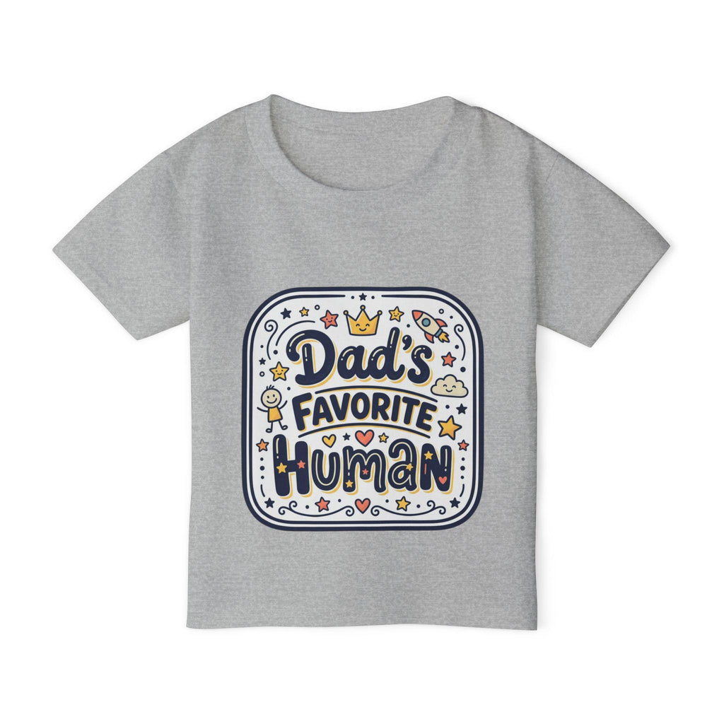 Dad's Favorite Human Toddler T-shirt | Cute Handlettered Kids Tee