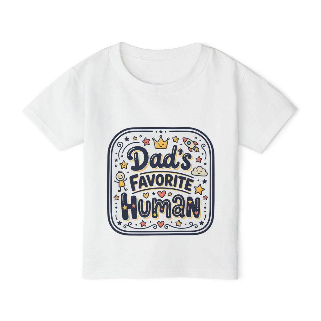 Dad's Favorite Human Toddler T-shirt | Cute Handlettered Kids Tee