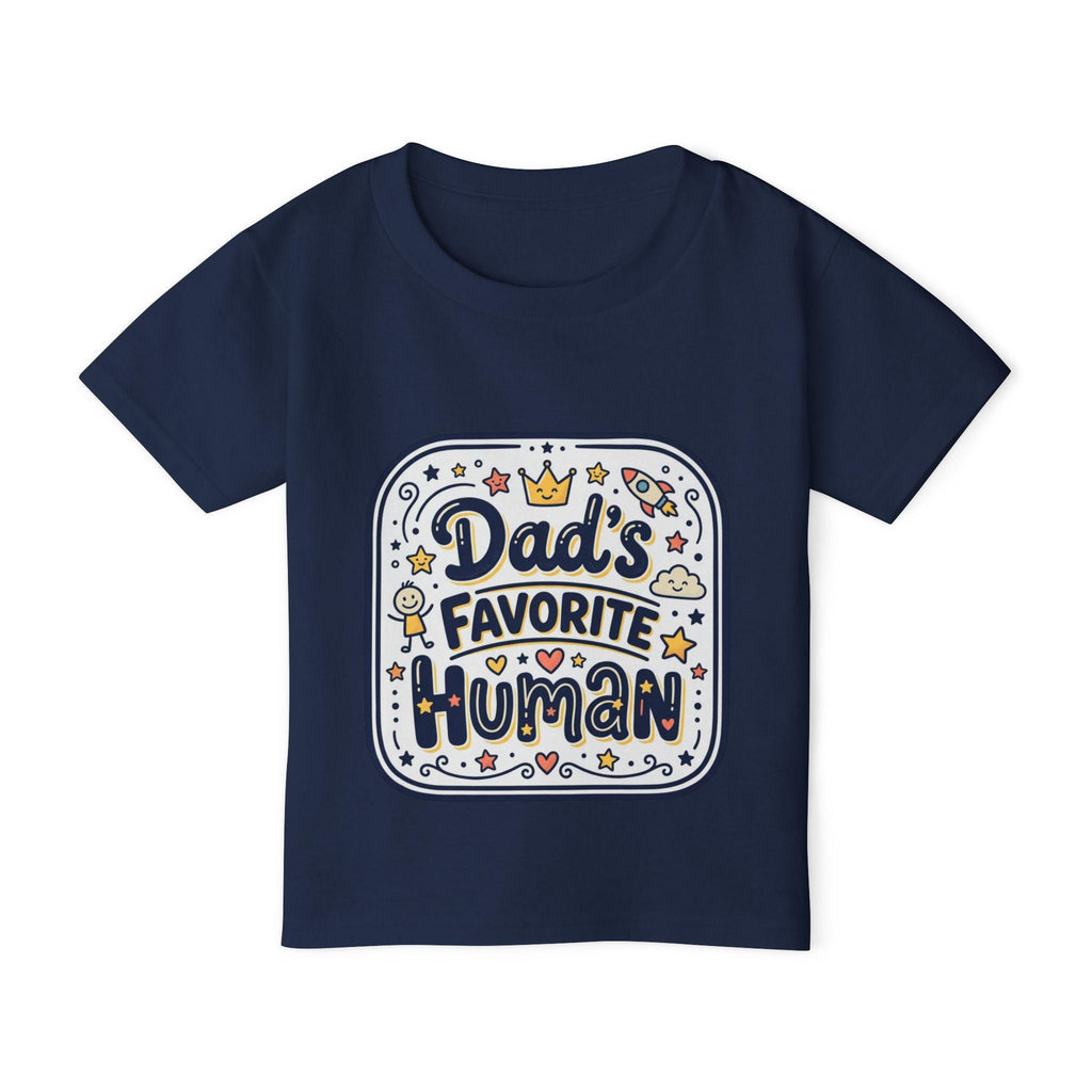 Dad's Favorite Human Toddler T-shirt | Cute Handlettered Kids Tee