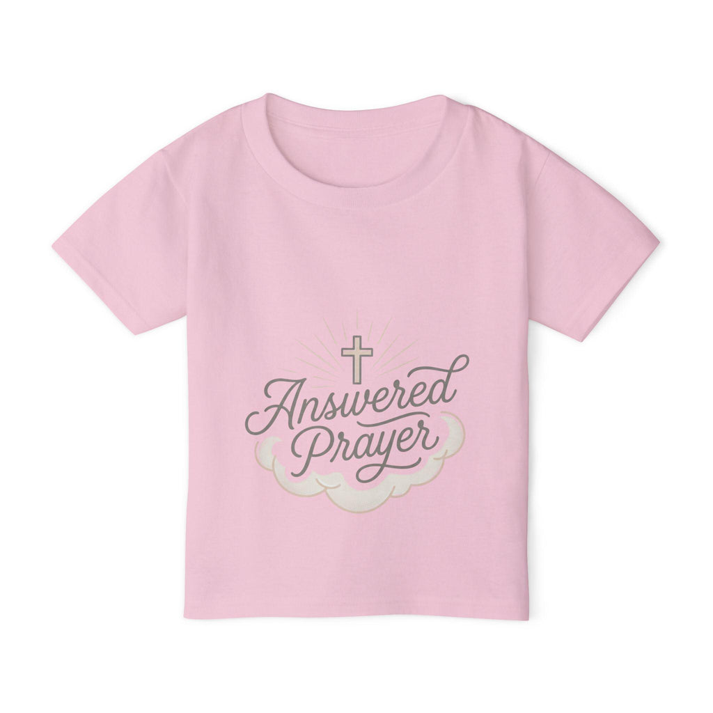 Answered Prayer Toddler T-shirt | Religious Cross Cloud Design