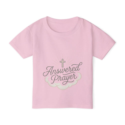 Answered Prayer Toddler T-shirt | Religious Cross Cloud Design