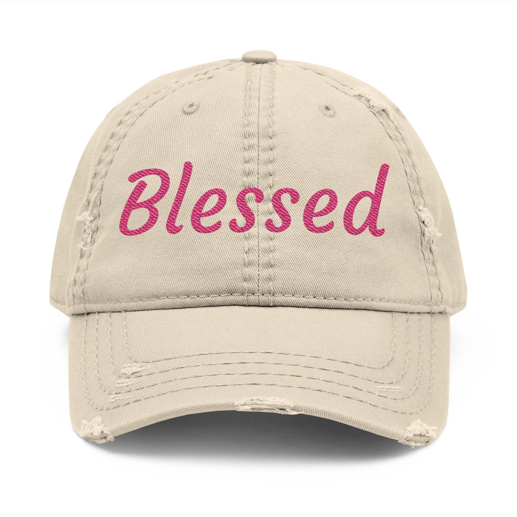 Blessed Embroidered Hat | Distressed Dad Hat