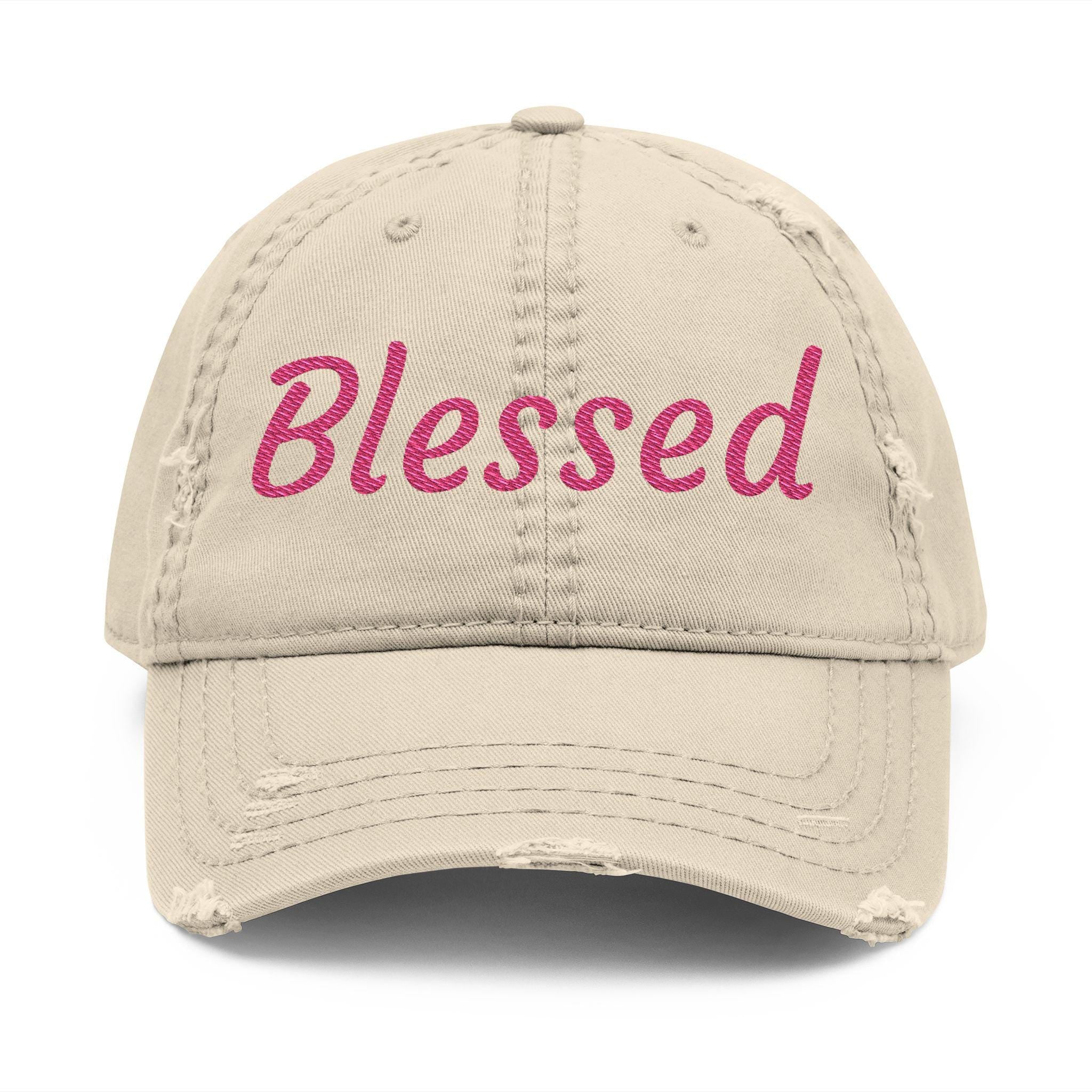 Blessed Embroidered Hat | Distressed Dad Hat