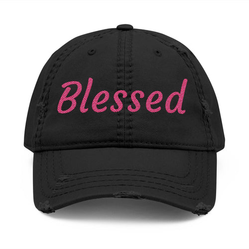 Blessed Embroidered Hat | Distressed Dad Hat