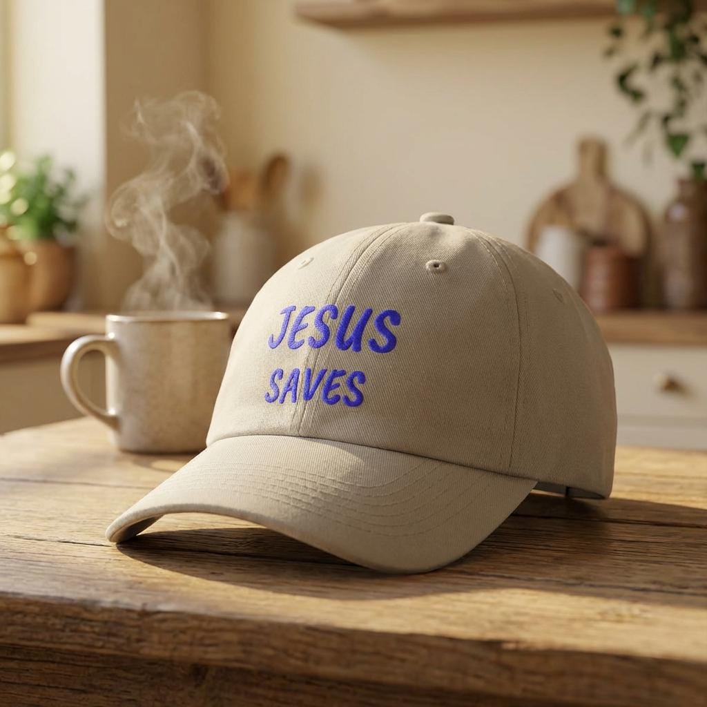 Jesus Saves Classic Dad Hat | Christian Faith Baseball Cap