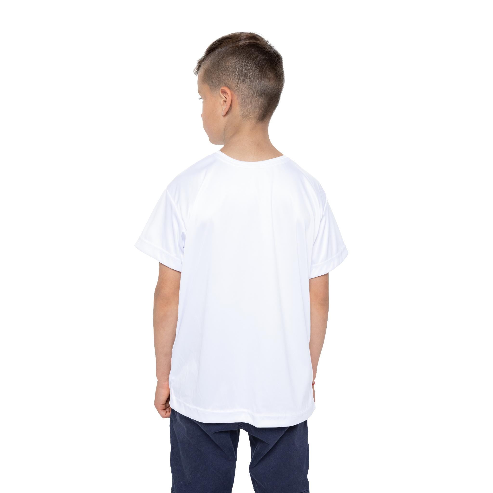 Kids Patriotic T-Rex Fourth of July Jersey | Performance Fabric Shirt