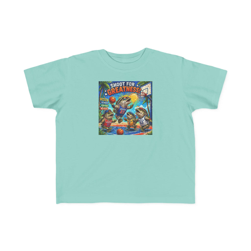 Shoot for Greatness Toddler T-Shirt | Basketball Kids Tee