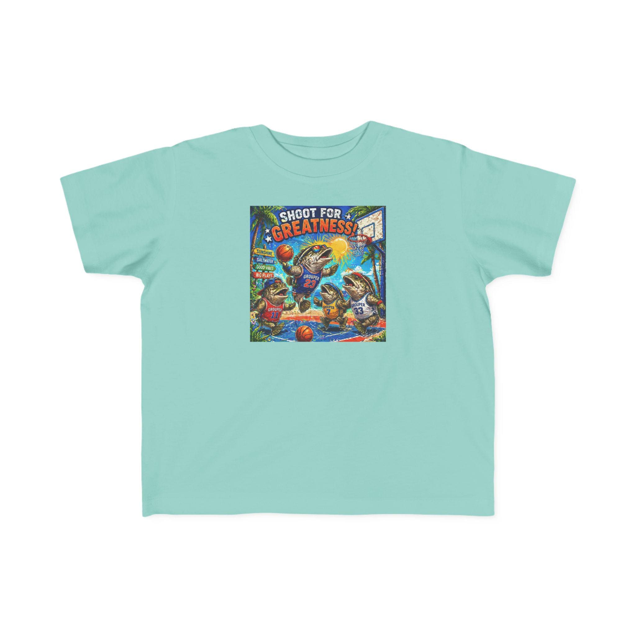 Shoot for Greatness Toddler T-Shirt | Basketball Kids Tee