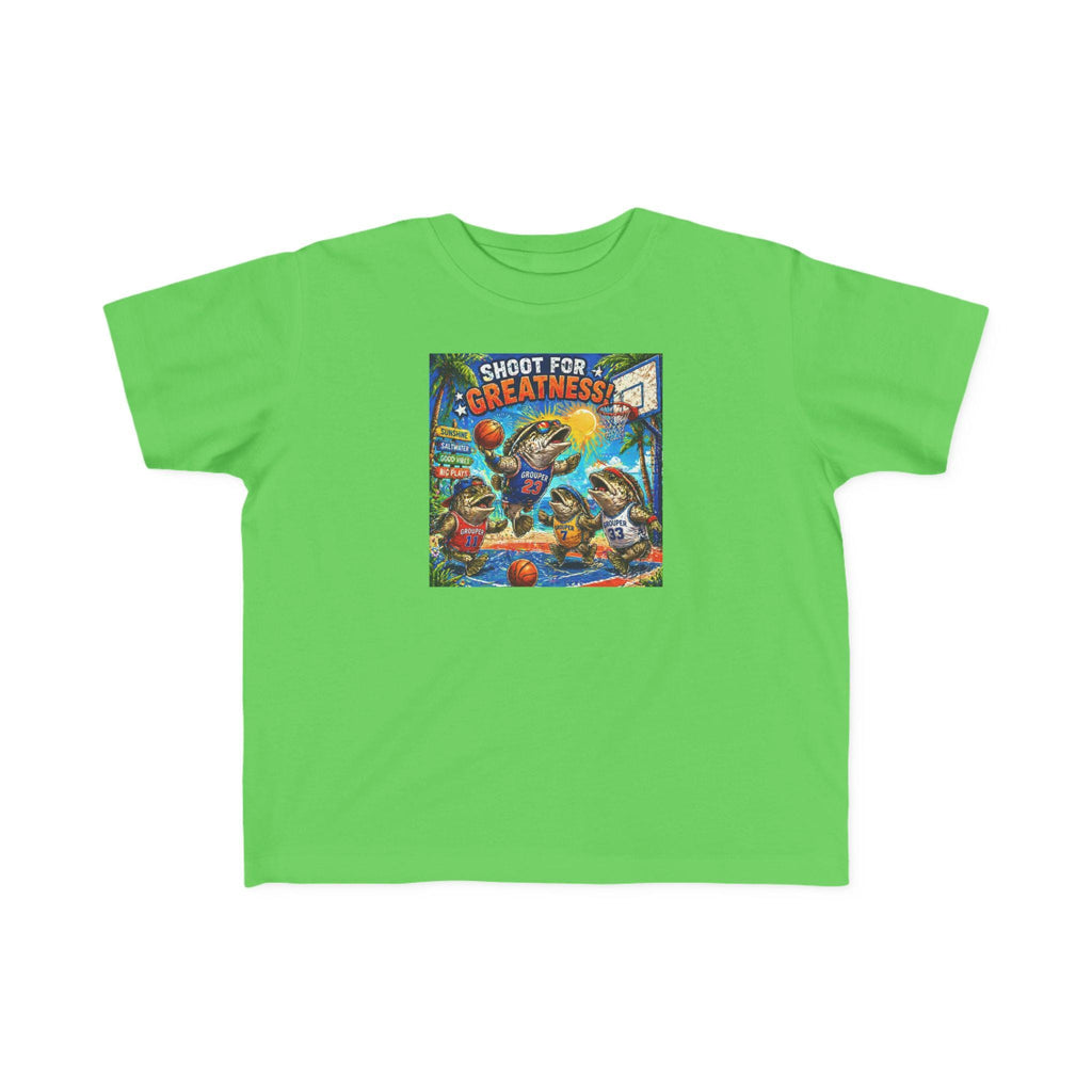 Shoot for Greatness Toddler T-Shirt | Basketball Kids Tee