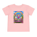 Playful Kittens on Trampoline toddler tee | Rainbow, Flowers, Cute Animals