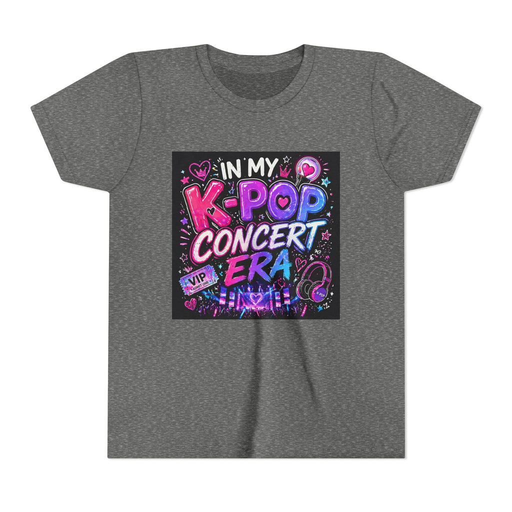 K-Pop Concert Era Youth Tee | Kids Music Fan Shirt, Neon Stage Design