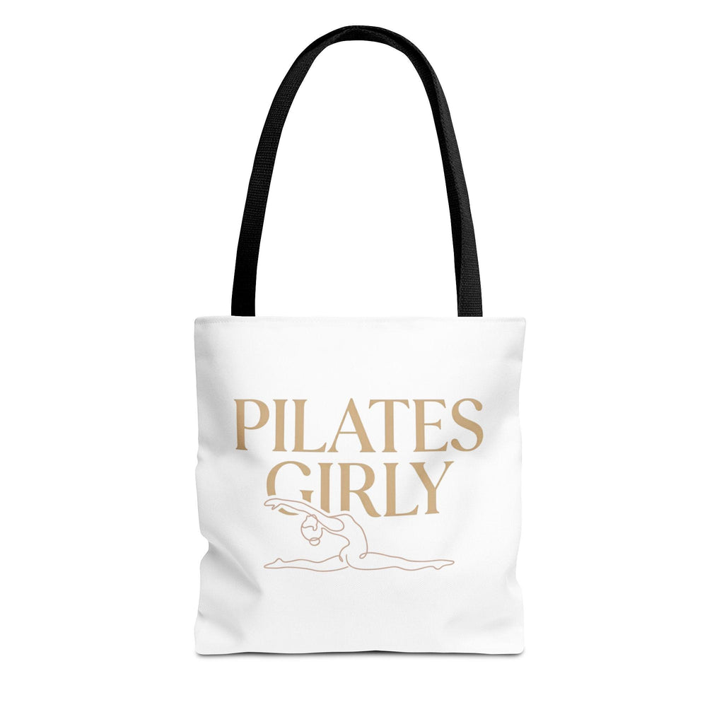 Pilates Girly Tote Bag | Fitness Pilates Illustration, Lightweight Canvas