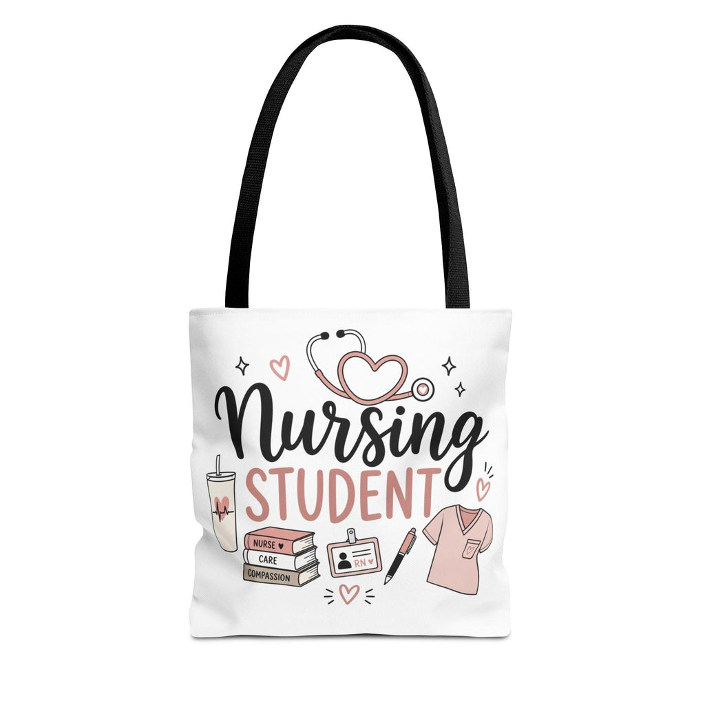 Nursing Student Illustration Tote Bag | Nursing-themed AOP Tote