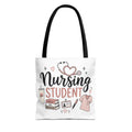Nursing Student Illustration Tote Bag | Nursing-themed AOP Tote