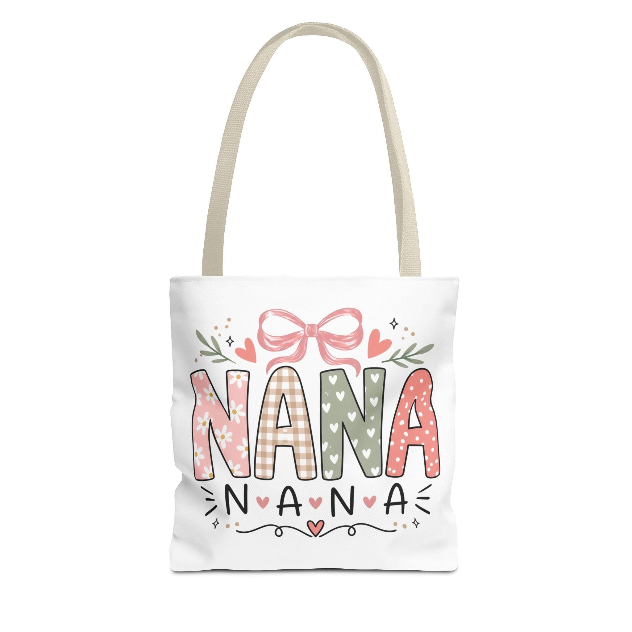 Nana floral bow tote bag | All-over print tote
