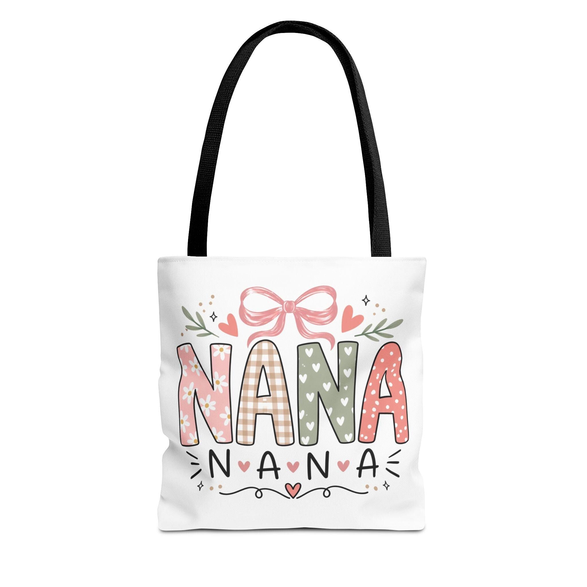 Nana floral bow tote bag | All-over print tote